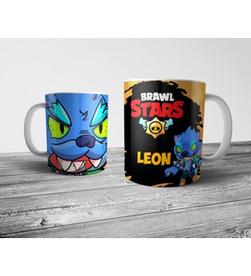 Pixxa Brawl Stars Kurt Adam Leon Kupa Bardak Model 1