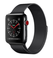 Ally Apple Watch 7-8 41mm 6-5-4 40mm Kayış Kordon Metal Milano Loop 3-2-1 38mm (Siyah)