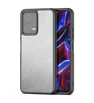 Dux Ducis Redmi Note 12 5G-Note 12R Pro-Poco X5 5G Aimo Series Premium Buzlu Sert PC-TPU Kılıf (Siyah)