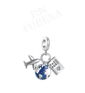 Fubena Uçak Dünya ve Pasaport Sallantılı Charm