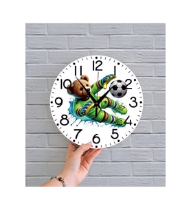 bilge Tasarım BASKILI ÇOCUK ODASI Duvar Saati 30 x 30CM (Karışık)
