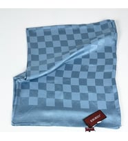 Kroren Krep Jakarlı Dama Desen Şal - 70 x 190 - 7379