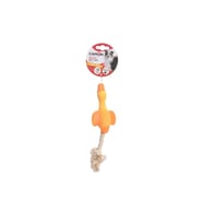 Camon Gıcırtılı İpli Lateks Kaz Ve Fare Köpek Oyuncağı 18 Cm