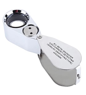 Kontrol, Için Özel Kutulu Metal Işıklı Lup 40X25