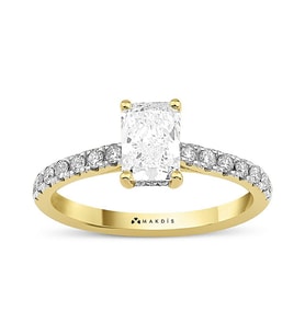 1.30 Karat Radiant Tektaş Pırlanta Yüzük
