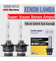 2 Adet D2s Hıd Xenon Far Ampulü 12v/35w 6000k Beyaz