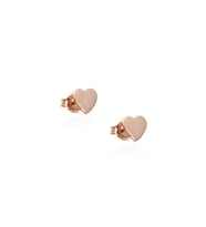 Mini Kalp Küpe - Rose