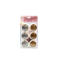 Fontenay Tırnak Glitter Ayna Tozu, Krom Glitter, Manikür Tırnak Tozu 6'lı Set 2