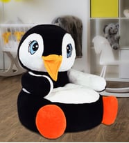 İnek Pelüş Bebek Çocuk Koltuğu (Beyaz - Siyah - Turuncu)
