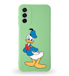 Samsung Galaxy A04s Uyumlu Lansman Kılıf Altı Kapalı İçi Kadife  Donald Duck-D Tasarımlı  Kapak (Şeffaf)