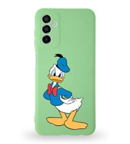 Samsung Galaxy A04s Uyumlu Lansman Kılıf Altı Kapalı İçi Kadife  Donald Duck-D Tasarımlı  Kapak (Şeffaf)
