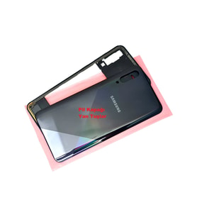 Tkgz Samsung Galaxy A30S A307 kasa Full Arka Pil Batarya Kapağı SİYAH