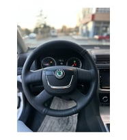 Skoda Octavia Mk2 A5 2005-2012 Araca Özel Dikmeli Direksiyon Kılıfı