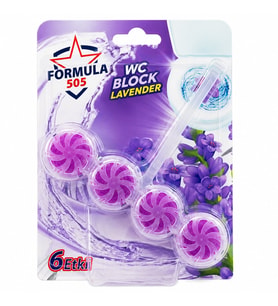 4'lü WC Blok - Lavanta Kokulu - 2 Adet - 6 Etkili - 200 gr
