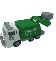 25 cm Sesli Işıklı Hareketli Çarp Dön Çöp Kamyonu  4231 (Yeşil)