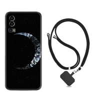 General Mobile Gm 23 Kılıf Silikon Boyun Askılı İpli Desenli Silikon Yalnız Ay 1744