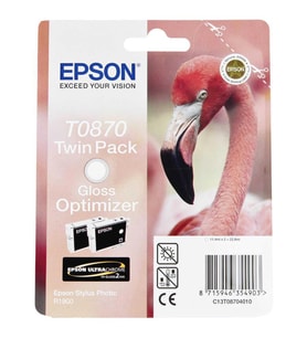 Twinpack T087. Containing No.2 Cartridges Gloss C13T08704010