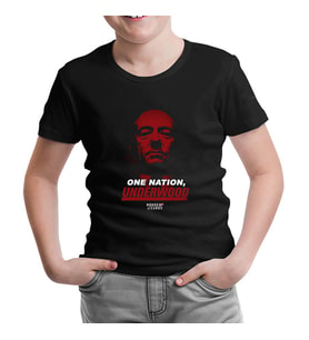 House of Cards - One Nation Siyah Çocuk Tshirt