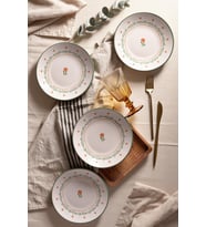 Keramika Bloom Pasta Tabağı 20 Cm 4 Adet 23972