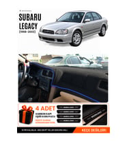 SUBARU LEGACY (1998-2003) Uyumlu Torpido Örtüsü Torpido Kılıfı - Siyah Mavi