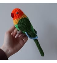 Amigurumi Örgü Oyuncak Kuş Cennet Papağan Sultan (Karışık)