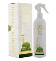 ESVED Kabe Örtüsü Kokusu Medine Ravza Kokusu Makamı Ibrahim Kokusu Ve Mescidi Aksa Kokusu Sprey 400 Ml. (Siyah)