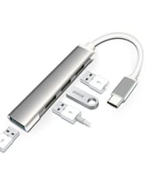 S Line Type-C to USB HUB 4 Port (Gri)