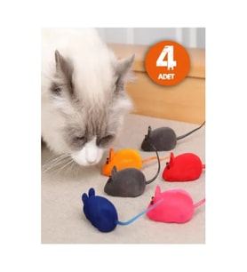 Kedi Eğitim Oyun Faresi 4 Adet
