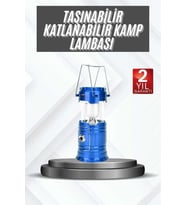 Güneş Enerjili Kamp Lambası 1 Adet Şarjlı Powerbank Özellikli