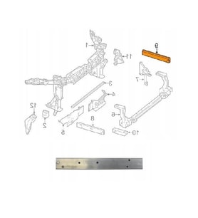 Mercedes B Serisi W246a Serisi W176 Ön Panel Braketi Alüminyum Sol 2013 Sonrası Uyumlu