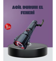 Güçlü Işıklı El Feneri Acil Durum Çekiç Pusula - Lisinya