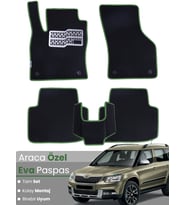 SKODA YETİ (2009-2017) Uyumlu EVA Paspas Tam Set–Oto Paspas,Araca Özel,Kolay Montaj