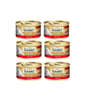 Gourmet Gold Parça Etli, Sığır Etli Yaş Kedi Konservesi 85 gr 6 Al 5 Öde (Kahverengi)
