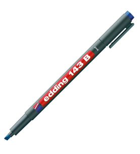 EDDING ASETAT KALEMİ E-143B KESİK UÇ MAVİ