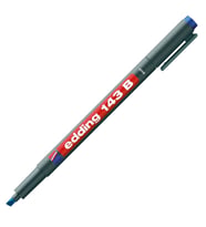 EDDING ASETAT KALEMİ E-143B KESİK UÇ MAVİ