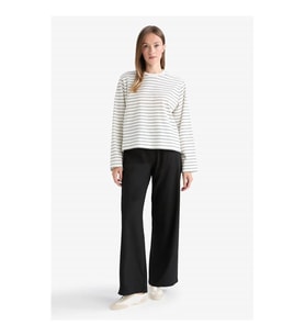 Defacto Wide Leg Geniş Bol Paça Siyah Kadın Pantolon D4150AX/BK27