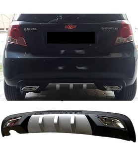 Chevrolet Kalos Difüzör Difizör Gri + Kare Egzoz Görünüm C Tip