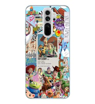 Redmi Note 8 Pro Uyumlu Toy Story Tasarımlı Şeffaf Telefon Kılıfı