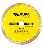 Kupa Elmas Turbo Daire Testere Kesme Taşı 180 mm. (Sarı)