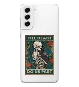 Samsung Galaxy S22 Uyumlu Till Death Tarot Kart Tasarımlı Şeffaf Telefon Kılıfı