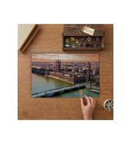 Londra Westminster Sarayı Tasarımı 240 parça Ahşap Puzzle Ahşap Kutuda MP11218