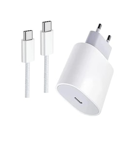 Apple Uyumlu iPhone 15 16 - 15 16 Pro-15 16 Plus- 15 16 Pro Max 16e Hızlı Şarj Aleti 20w Hasır Kablolu Set