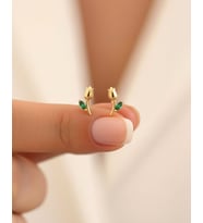 Minik Lale 14 Ayar Altın Küpe (Gold)