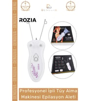 #EpilasyonAleti Rozia İpli Hassas Pamuk İplik LED Işıklı Yüz Vücut Tüy Alma Makinesi Epilasyon Aleti