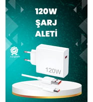 120 Watt Güçlü Hızlı Şarj Adaptörü Huawei P30 P40 Mate 20 Pro Uyumlu