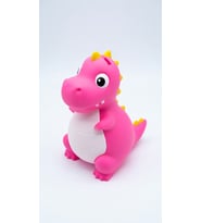 MYCRAFT3D Sevimli Dinozor Çocuk Kumbarası Sarı Kırmızı - Kırılmaz Dekoratif Tasarruf Kutusu