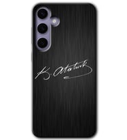 Galaxy S24 Kılıf HD Desen Baskılı Kılıf - İmza Atatürk