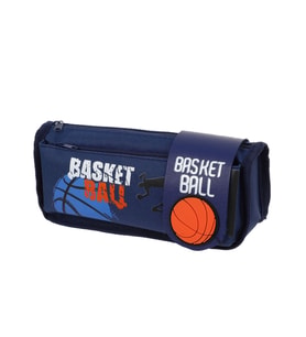 Petityu Çift Fermuarlı Basketbol Topu Cırtcırtlı Kalem Kutu