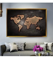 Altın Çerçeveli dekoratif tablo l1007 (Gold)