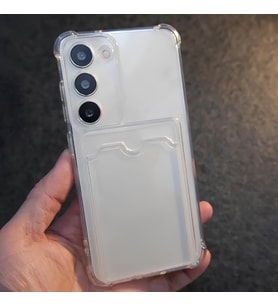 Samsung Galaxy S24 Transparent Kartlıklı Antişok Kılıf Şeffaf